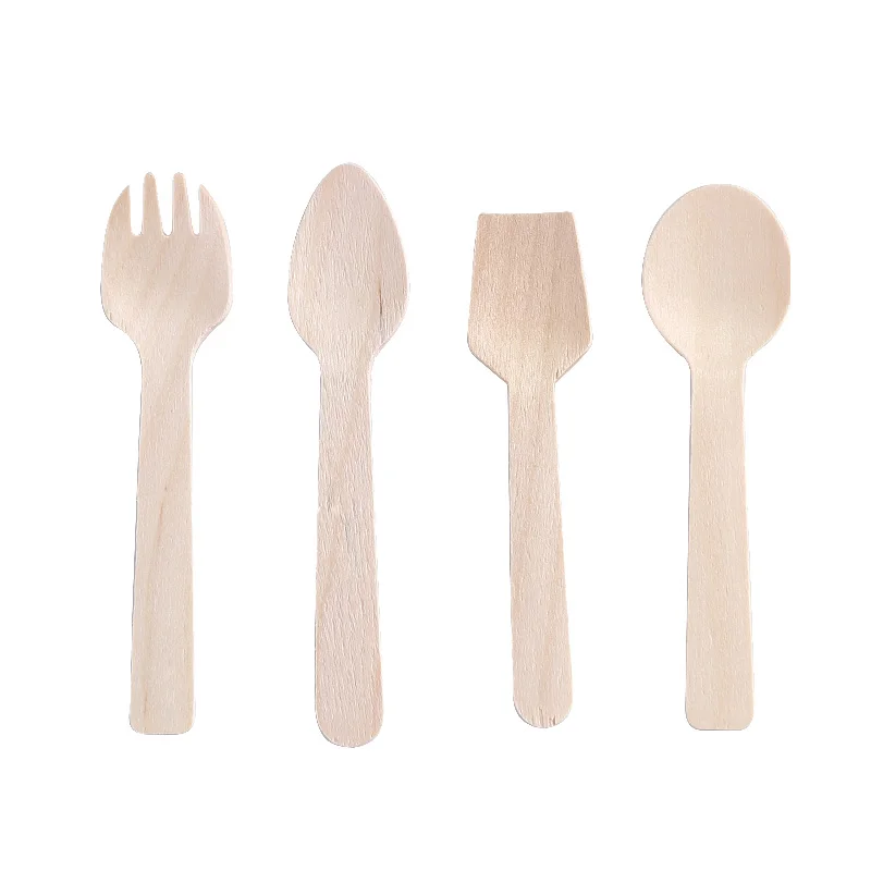 Handle Compostable Takeout Wooden Disposable Utensils