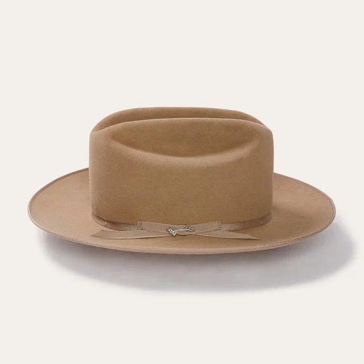 Wholesale Custom Size Vintage Female Unisex Cowboy Felt Hat Wholesale Wide Brim 100% Wool Felt Fedora Hats Women