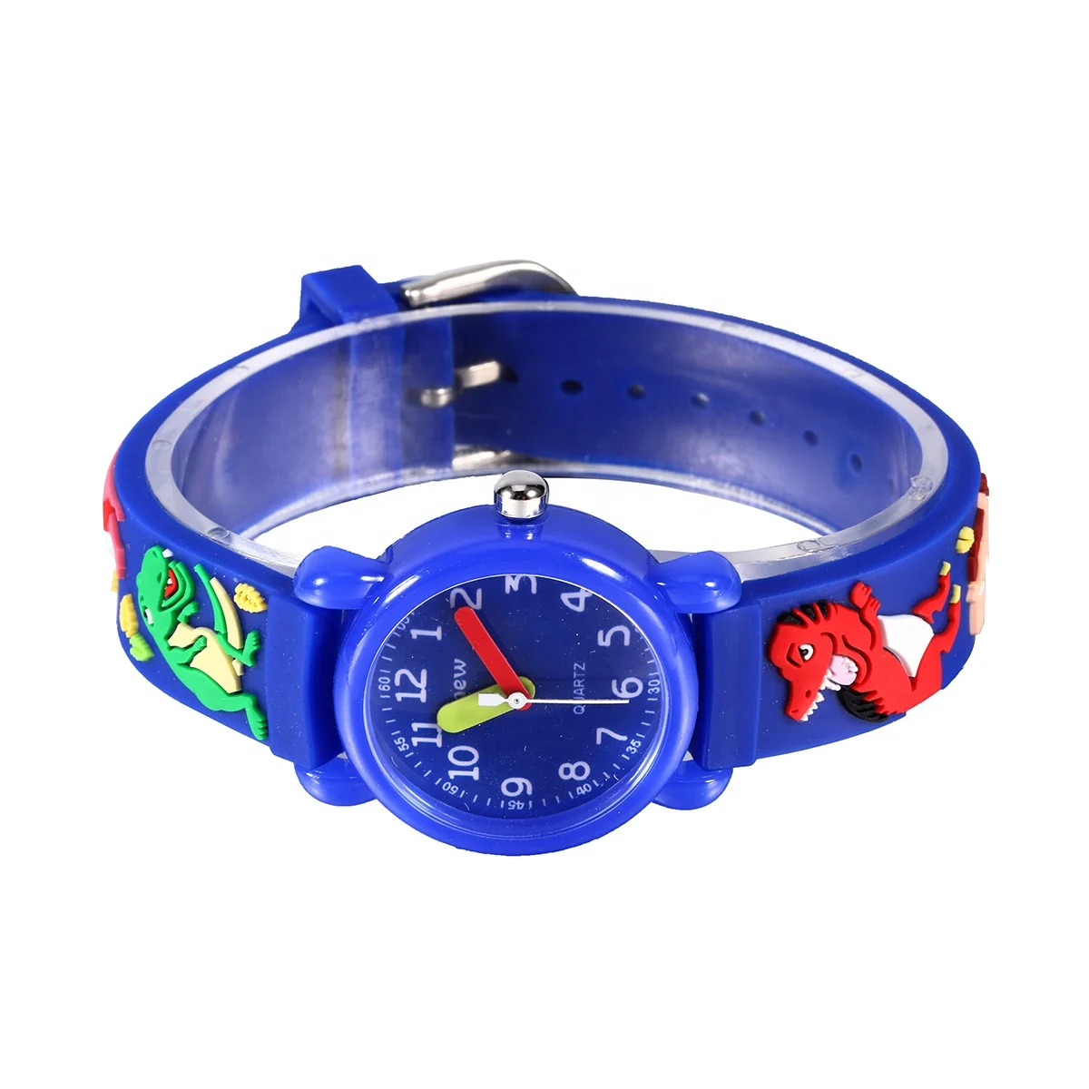 High quality stainless steel case back blue watch water resistant watch boys watches kids