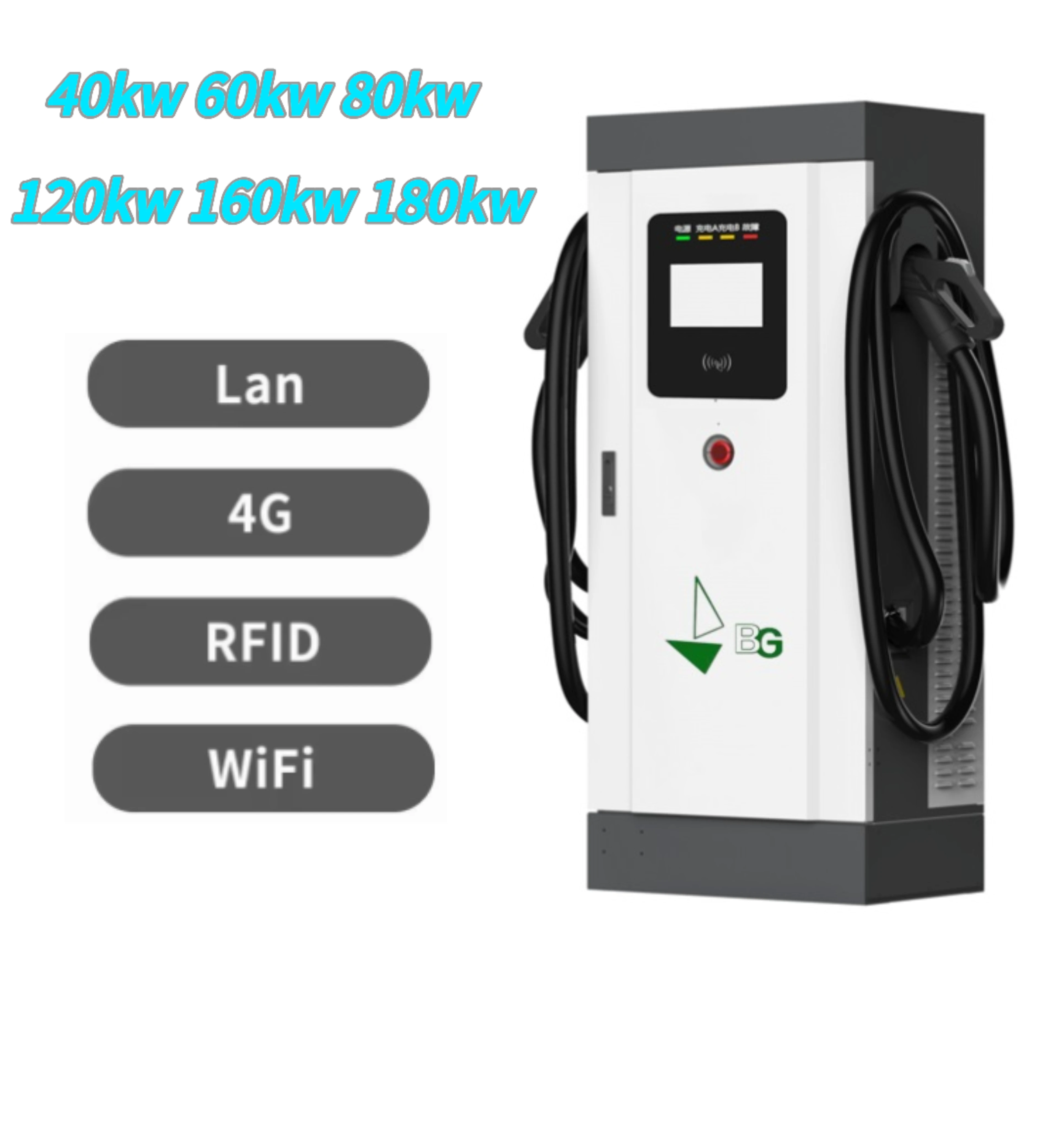 Commercial 60kw 100kw 120kw 240kw 300kw 360kw Module Dc Fast Electric Car Charger Floor-mounted Ev Charging Station Enclosure