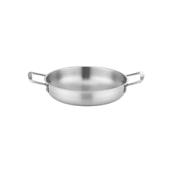 Stainless Steel Paella Pans Frying Cooking Pan  round frying pan Skillets
