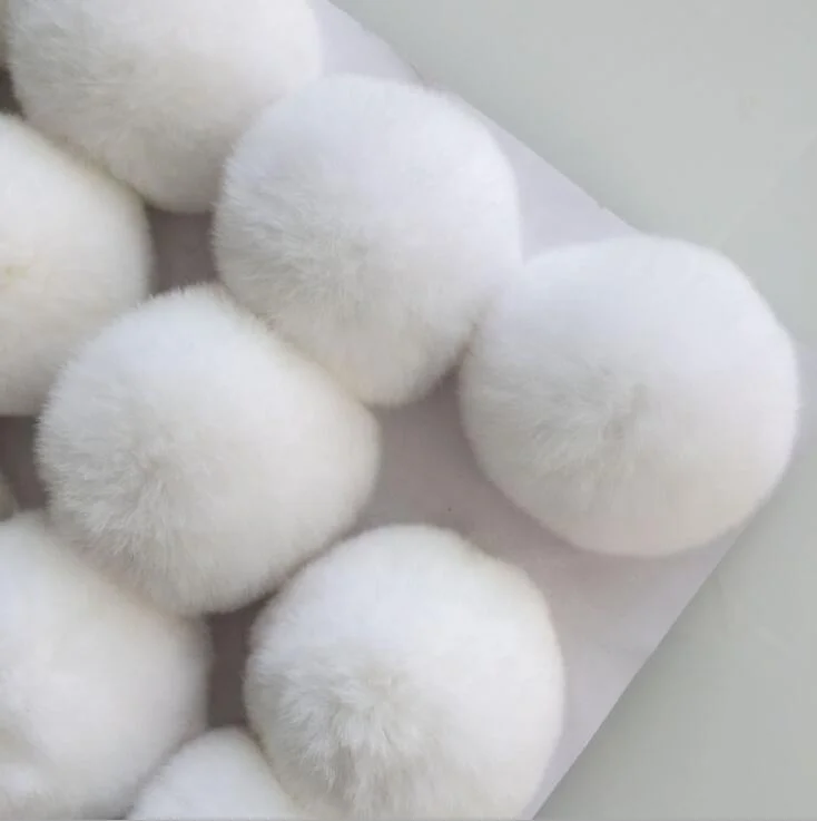 Рекламный подарок DIY аксессуары помпоны из искусственного меха много размеров Помпоны кролика