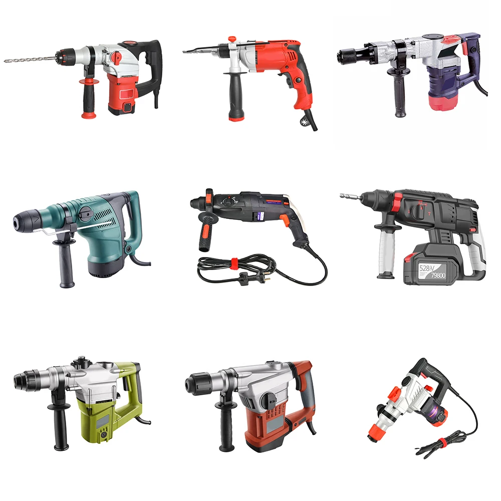 GOLDMOON hand electric jack cordless power hammer drills machine battery