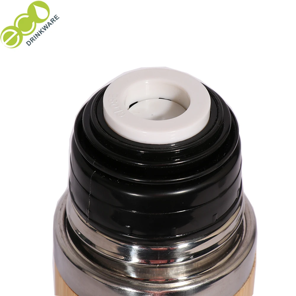 GB8085 450ML 2021 stocked  BPA free personalized bamboo laser logo thermo wood coffee cup with cap