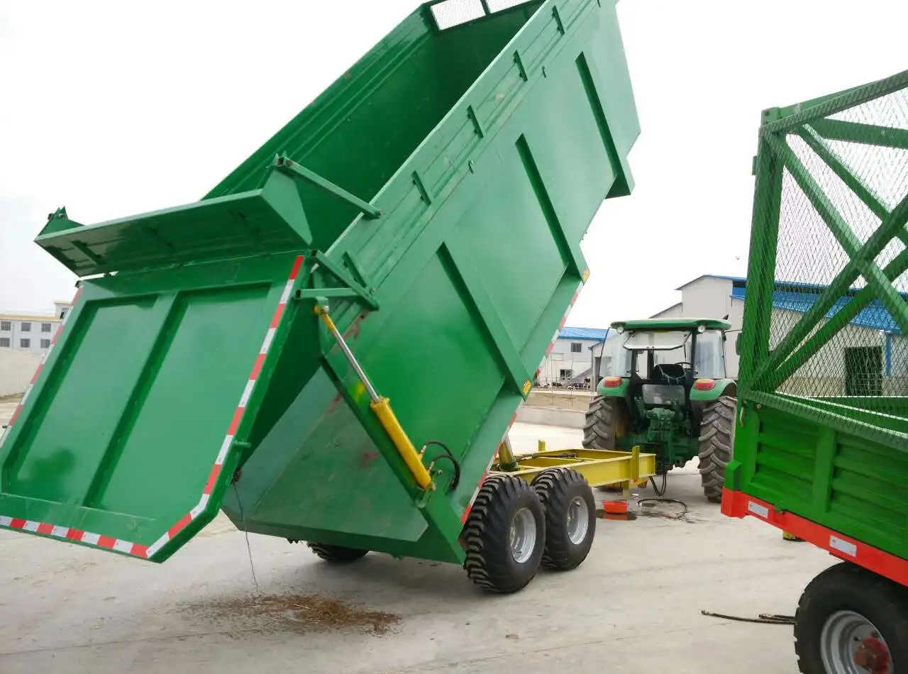 China factory low price Farm Tipping Farm Agricultural Trailer, Tractor Dumping Trailer