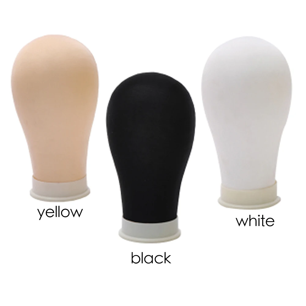 22 Inch Wig Head Cloth Canvas Block Mannequin Head With Stand Wigs Foam Head with Cover