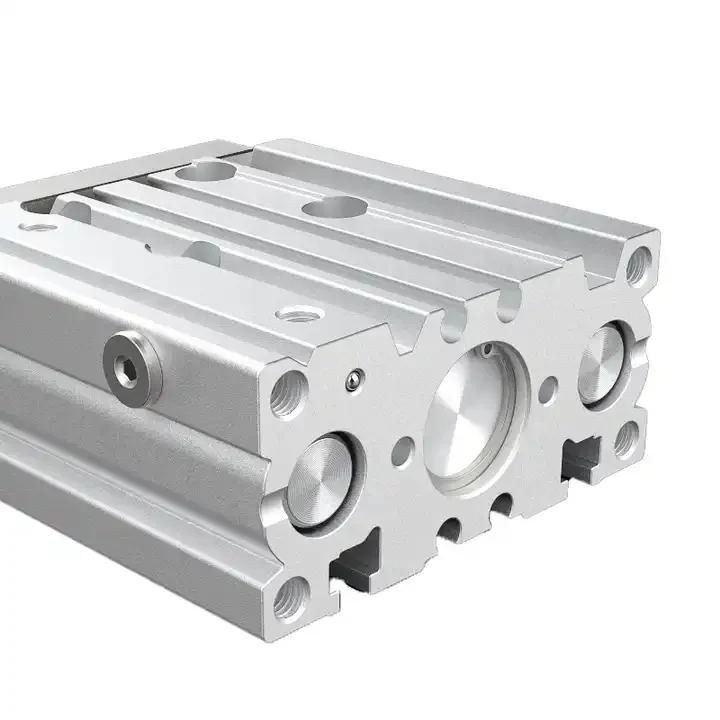 SMC type three shaft rod guided double action MGPM series compact pneumatic cylinder