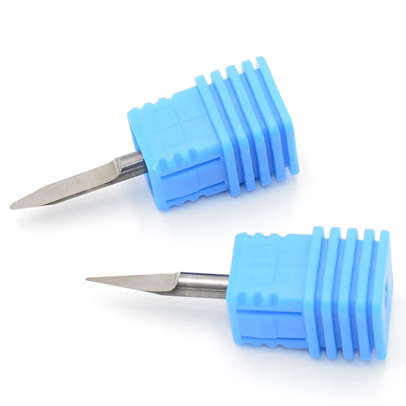 Solid Carbide Engraving Bit V Shape Radius Bottom Router Bits CNC Machine Carving Tools Milling Cutter