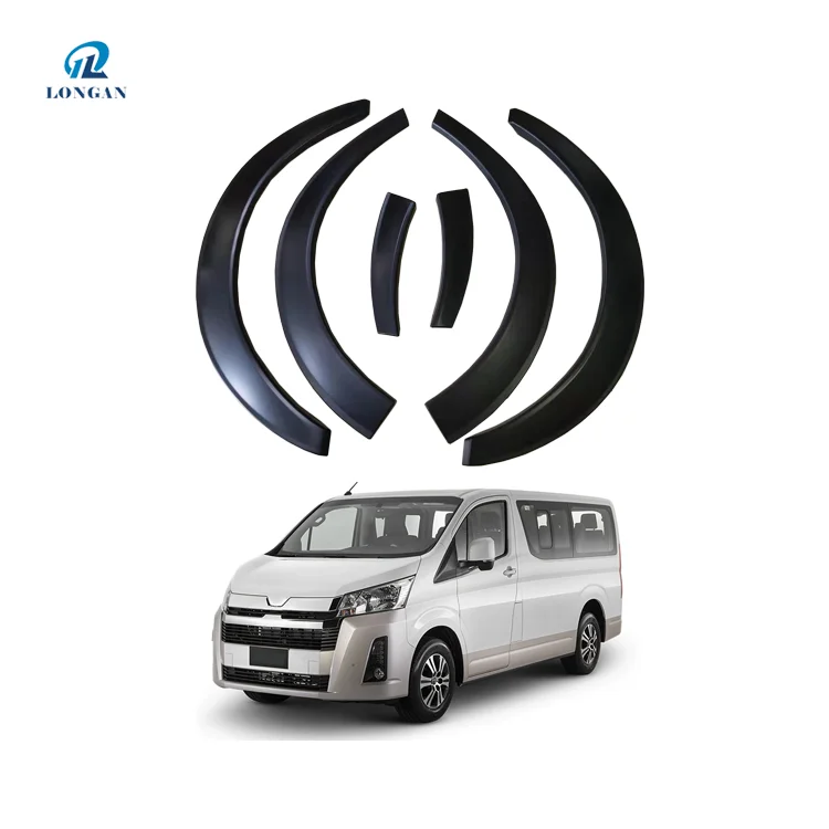 Custom Car Accessories Wheel Arch Eyebrow ABS Slim Fender Flare Auto Fender Parts For 2019 Hiace