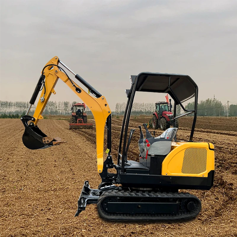Небольшой Инжиниринг 1 тонна 3 5 многофункциональный мини-экскаватор Bagger EPA мотор коробки передач 1-летний гусеничный экскаватор