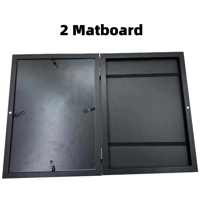 Лидер продаж 2023, Детская Рамка для картин из черного композитного дерева с ударопрочным стеклом, Горизонтальные и вертикальные форматы