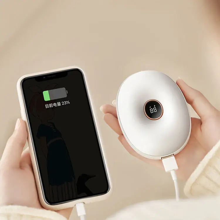 Rechargeable Mini Hand Warmer Portable USB Digital Display Hands Warmer Electric Heating Winter Warmers FOR foot hand