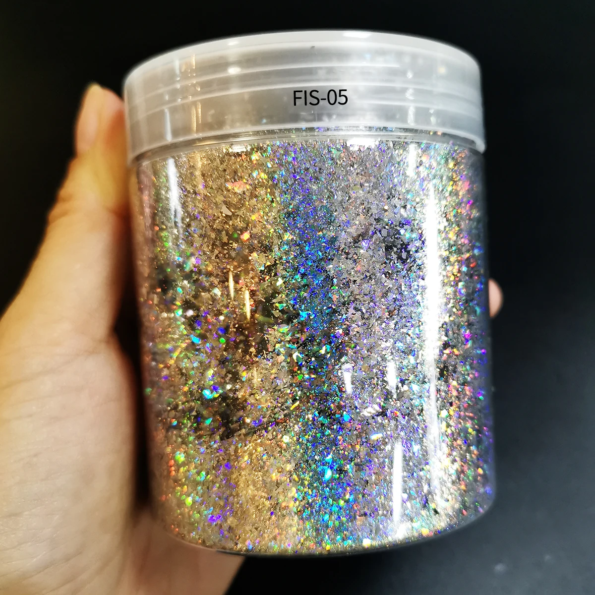 chunky glitter unicorn flash holographic nail powder