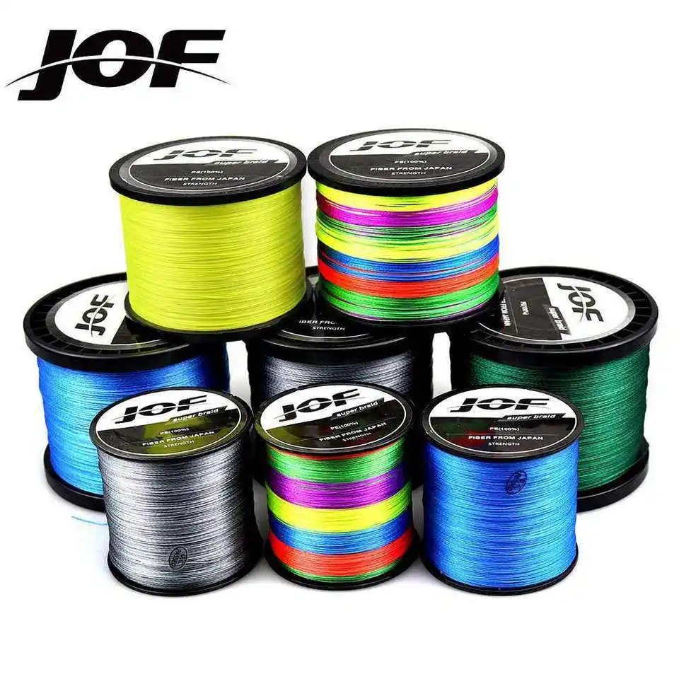 Плетеная леска JOF 8 100 м нитей 10-110 фунтов