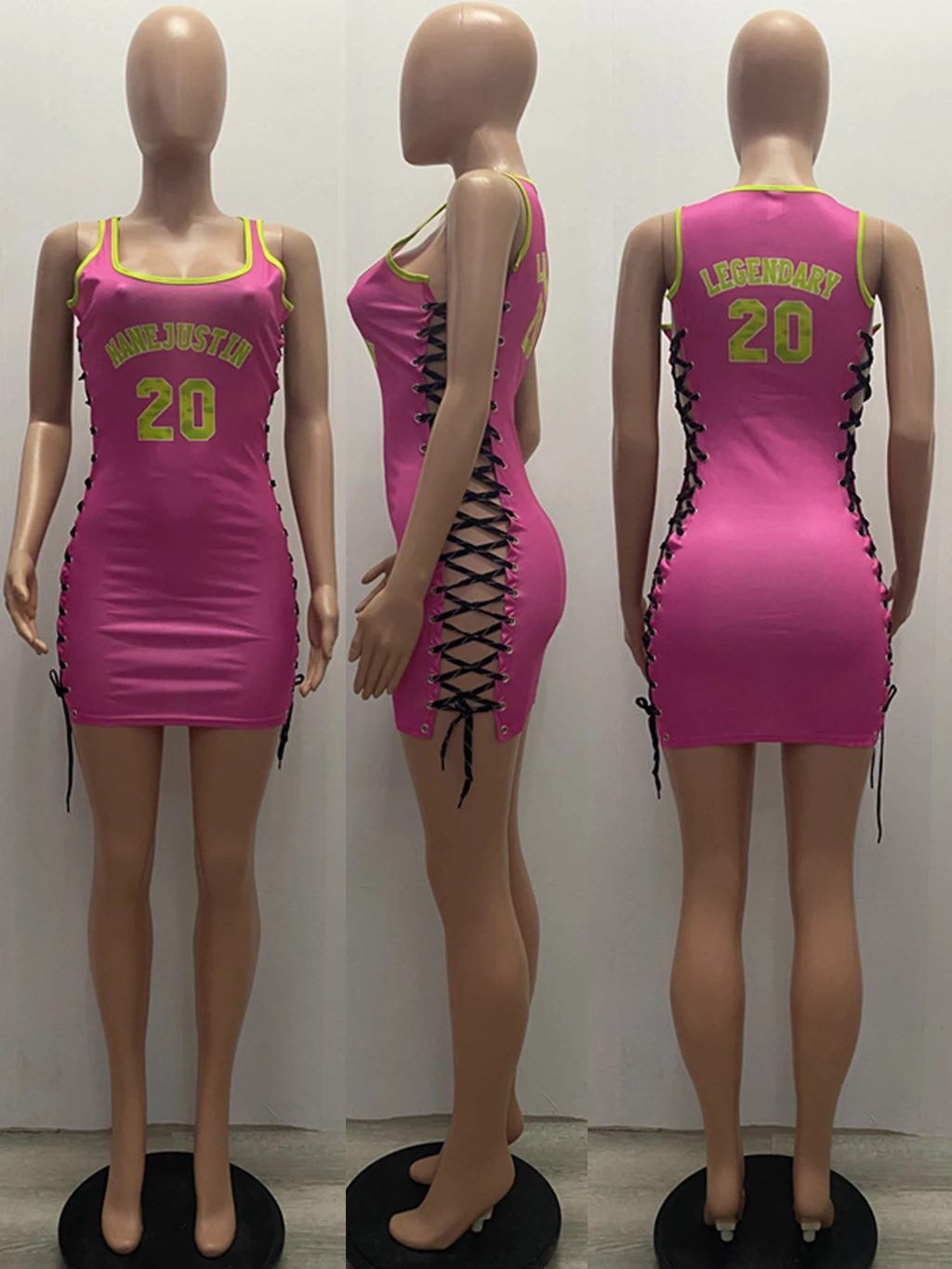 GX346Y оптом одежда для женщин поставщика с буквенным принтом женское мини-платье с глубоким v-образным вырезом, пикантная обувь для ночного клуба платье из Джерси