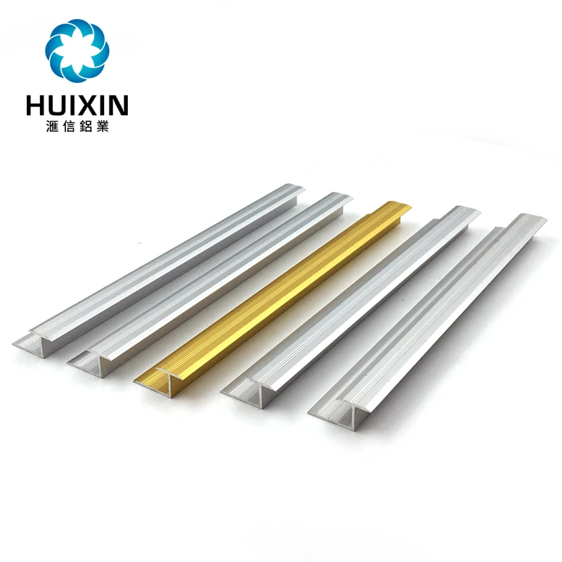 Wooden Grain Aluminum Floor Trim Ceramic Tile Trim Shapes l Profile