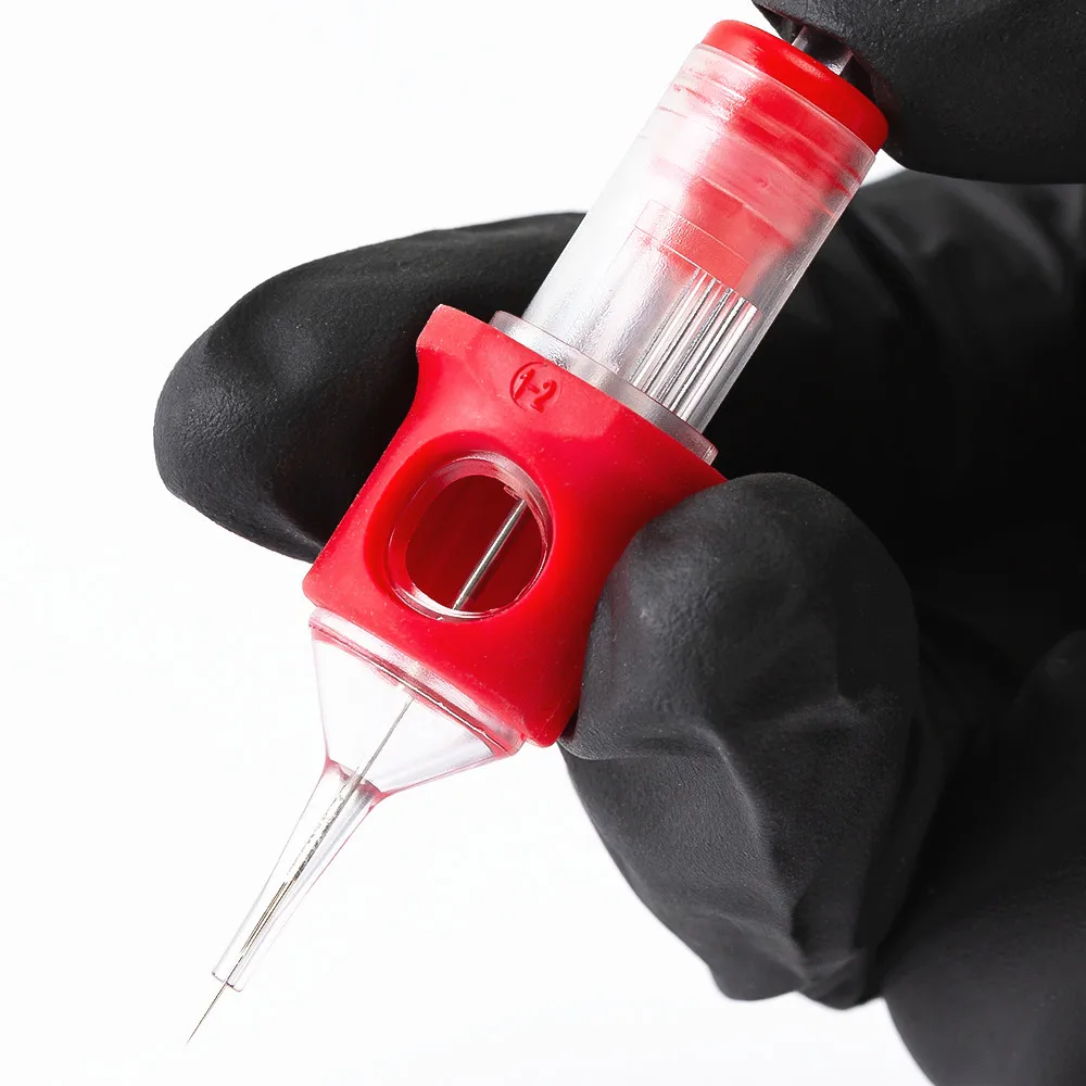 Newest 0401rl Disposable Steel Clear Tip Stainless Tattoo Cartridges Needle With Membrane for Tattoo