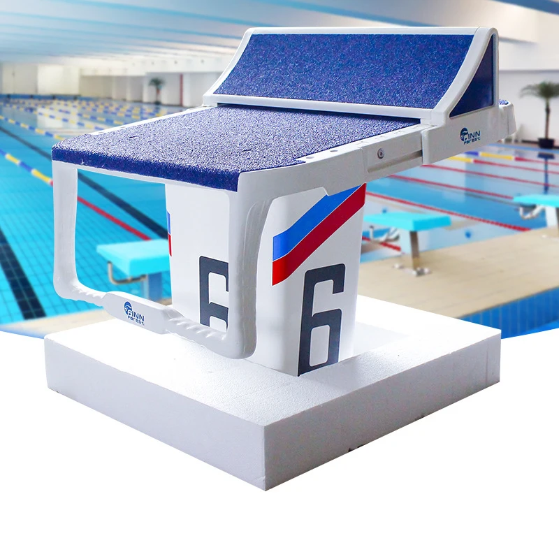 Jumping Castle With Slide And Swim Platform Break Jump Cue Tips Used Swimming Starting Blocks Block Taco De Predator Pool