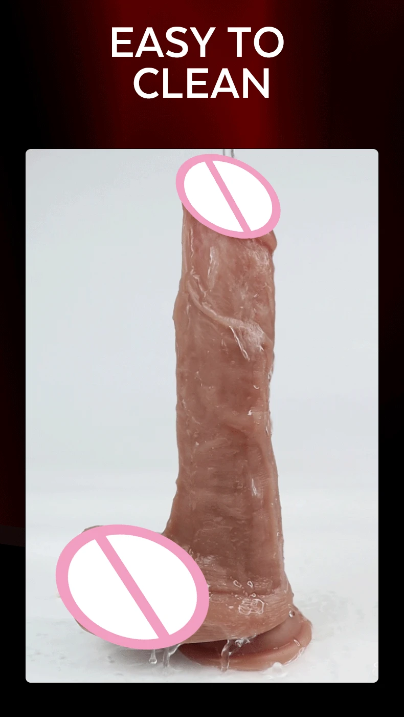S-HANDE thrusting Liquid Silicone Heating huge dildos Silicone realistic big dildos para mujer vibrator for women men 12 inch