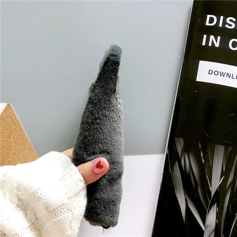 2021 Winter luxury Plush Soft woman Fashion Keep warm phone case for iphone 13 Pro max 7/8 se XR xs 12 11 Mobile Cover