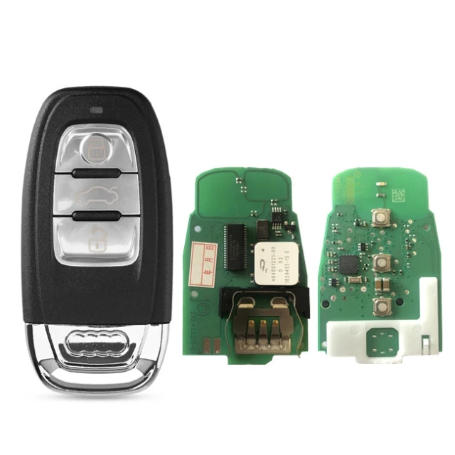 3 Button Car Smart Card Remote Key For Audi A4 S4 A5 S5 Q5 A6 Keyless go PCF7945A 434Mhz 8T0 959 754F /4G0 959754 F