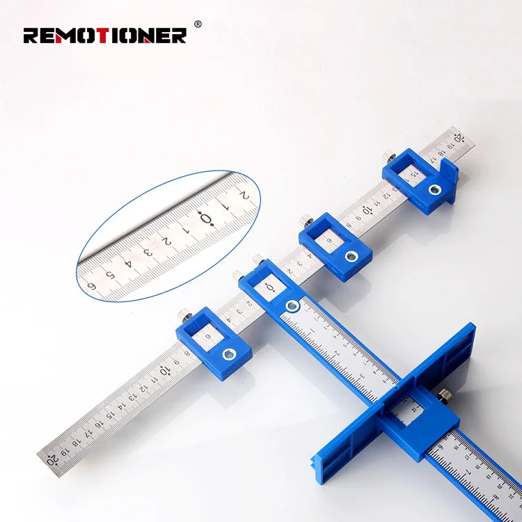 Cabinet Template Tool Punch Locator Drill Guide Wood Drilling Dowelling Guide Cabinet Hardware Jig