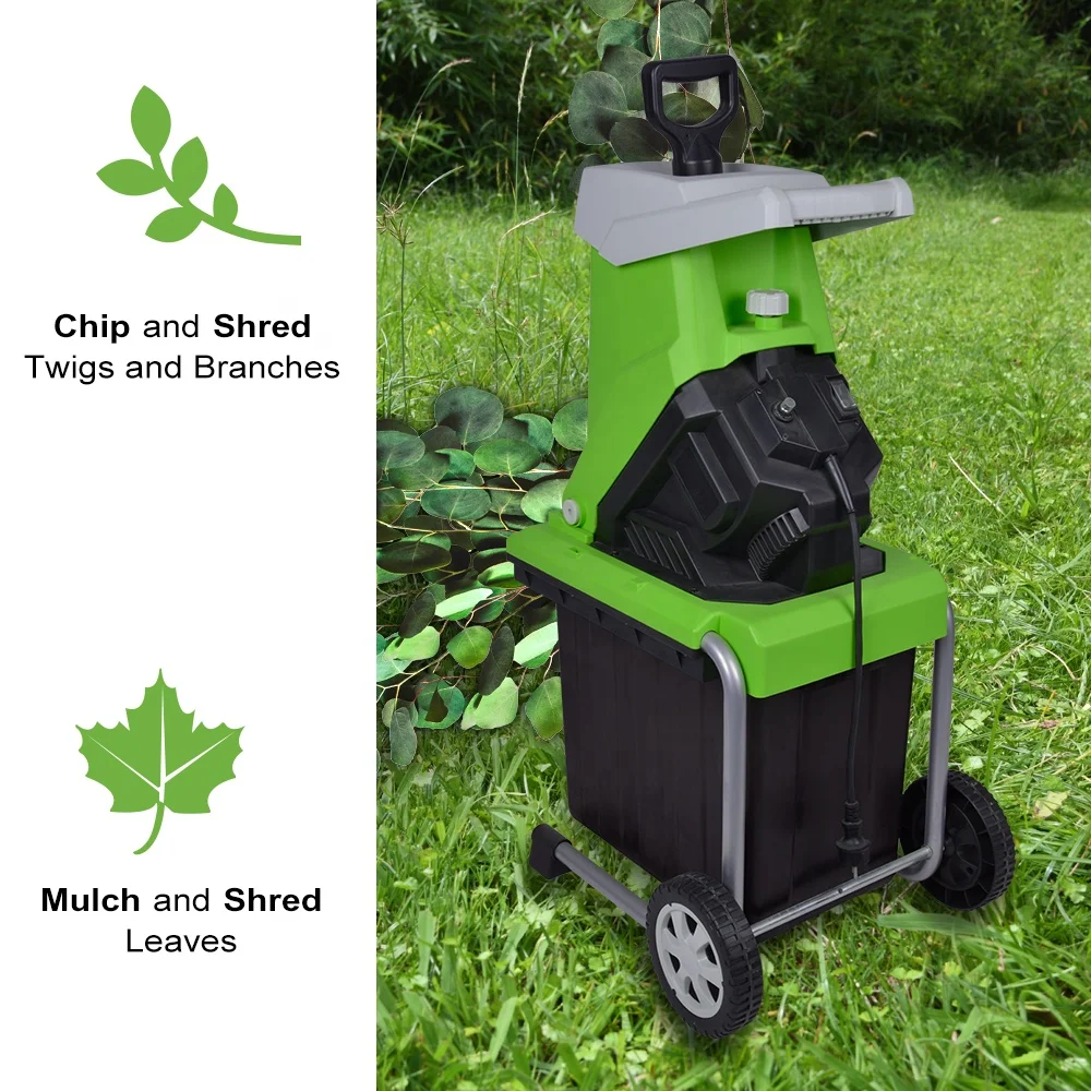 Vertak Electric 2500W Household Garden Wood Shredder Machine Tree Leaf