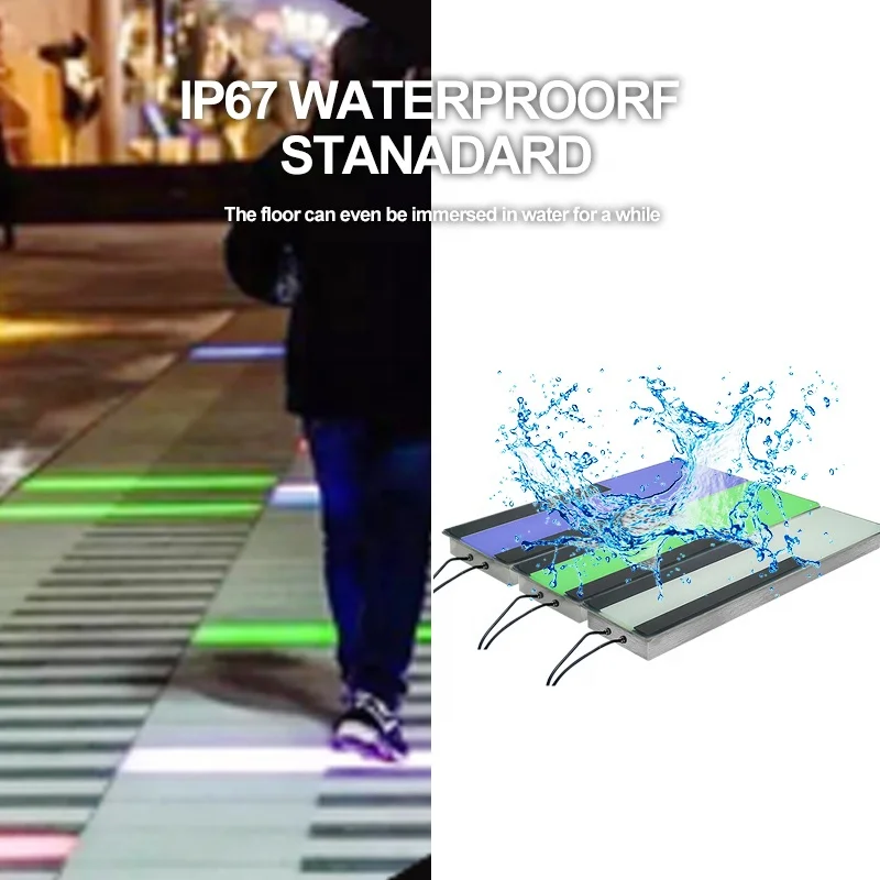  Программируемый RGB Открытый интерактивный LED танцпол