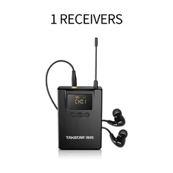 Takstar WPM-300R Receiver for WPM 300 Wireless Personal In-ear Monitor System UHF Monitoring Earphone Stage Audio