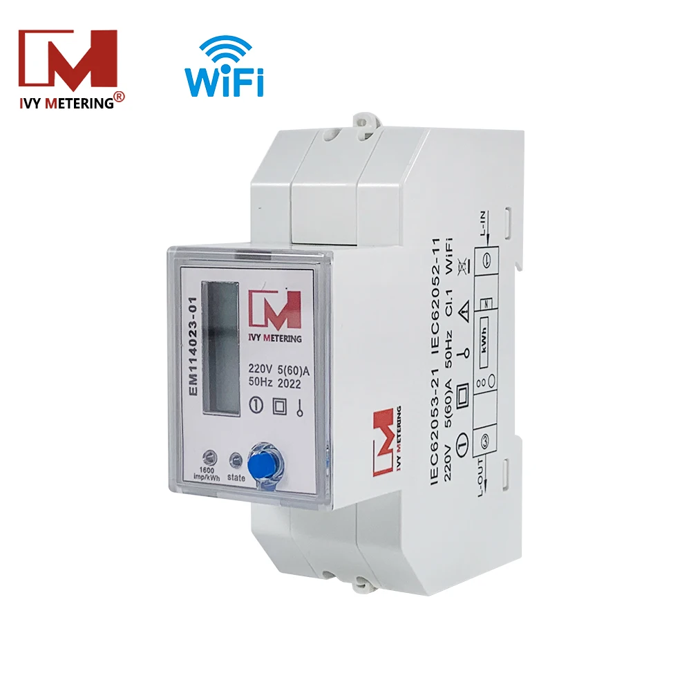 Tuya Smart Wifi Single Phase energy meter open api drei phase power meter single phase wifi electric meter watt Hour meter