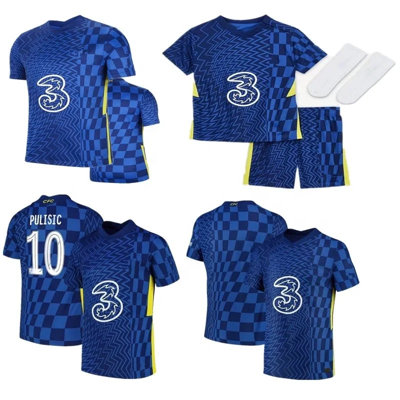 2021, новый сезон 2022, Футбольная форма, тайская Качественная мужская футбольная майка, Детская футболка, Женская майка