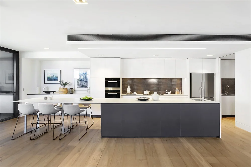 Ready made ethiopian furniture 2 pack design 1 door mdf modular modern kitchen cabinets