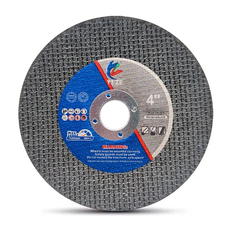 High quality 107x1.2x16mm black double nets 4 inch cutting disc cutting wheel cut off wheel 4 inch for metal