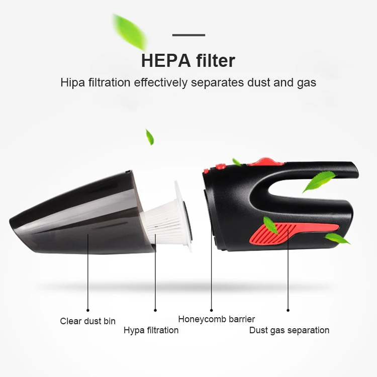 Hot Sale 120W Portable Charging Hand Held Car Vacuum Cleaner With 5500PA Suction DC12V High Power Wireless Car Vacuum