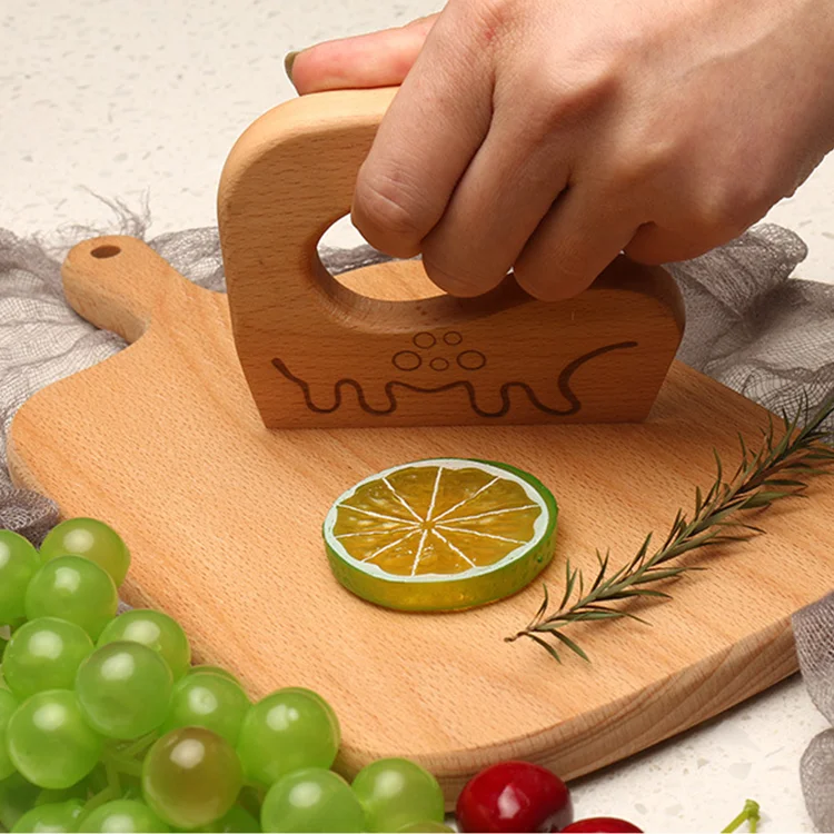 Montessori Toys 2022 Kitchen Knives Set Wood Kids Knife Set Kitchen Wood Toys For Kids Mini Fruit Knife