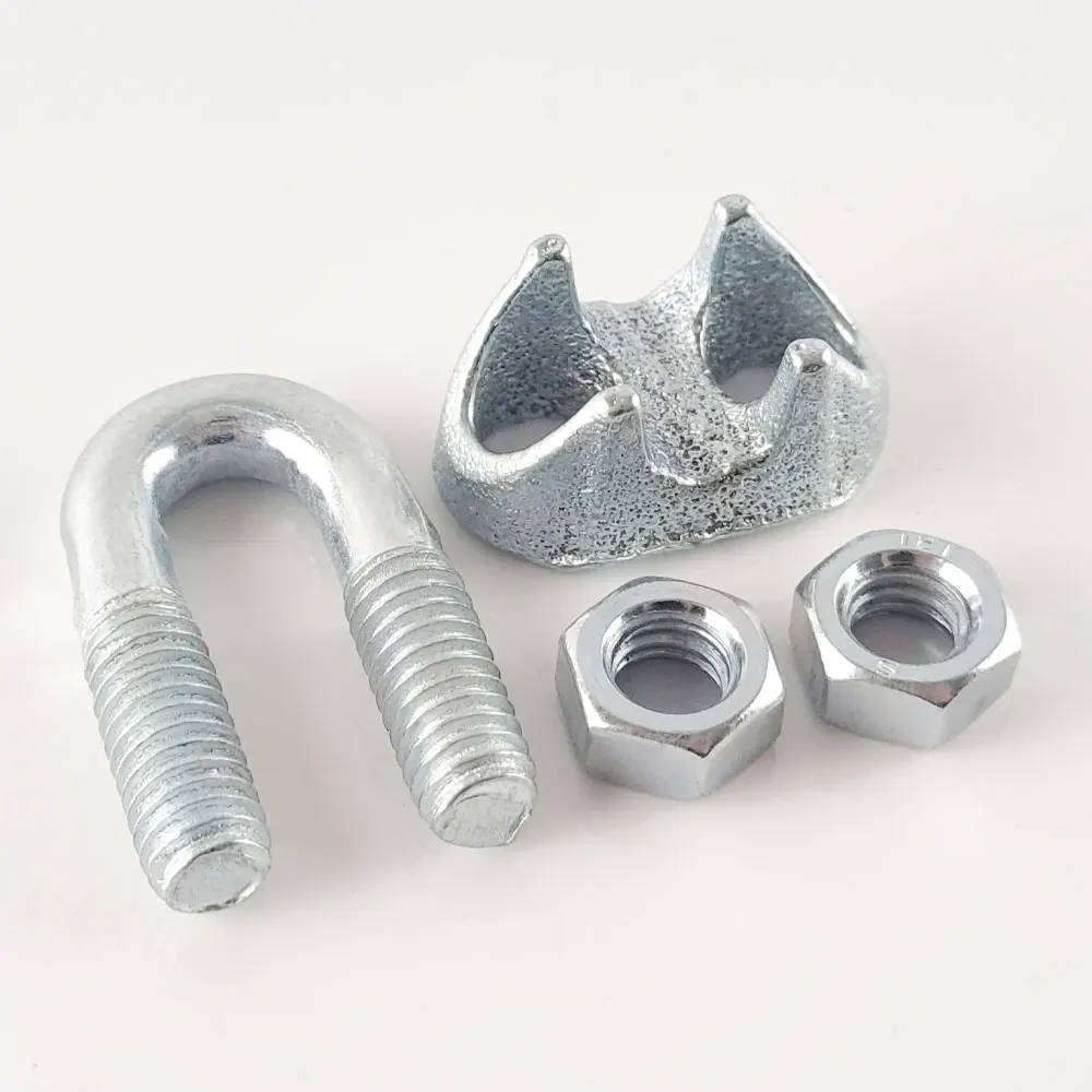 DIN 741 Malleable Electro-Galvanized wire rope clips for wire rope fitting