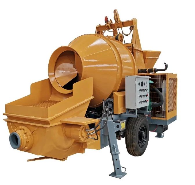MINLE JBT30 Small Portable Diesel Concrete Pump and Concrete Mixer Machine For Sale