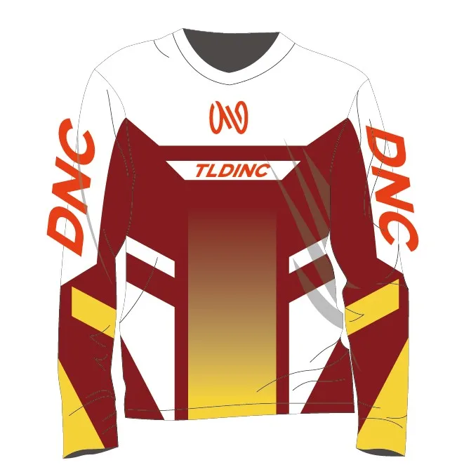 2022 Custom Made Logo Design Adults Wholesale quick dry sublimation print Motocross Racing Wear Shirt