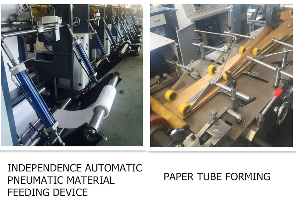 computer type Automatic High speed  kraft gift food brown paper carry sharp v bottom bag making machine