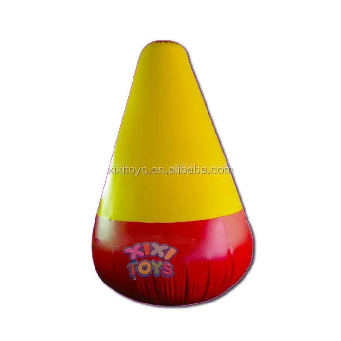 1.5m triangle inflatable marker buoys with logo printing for triathlon swim race,safety inflatable floating marker on water
