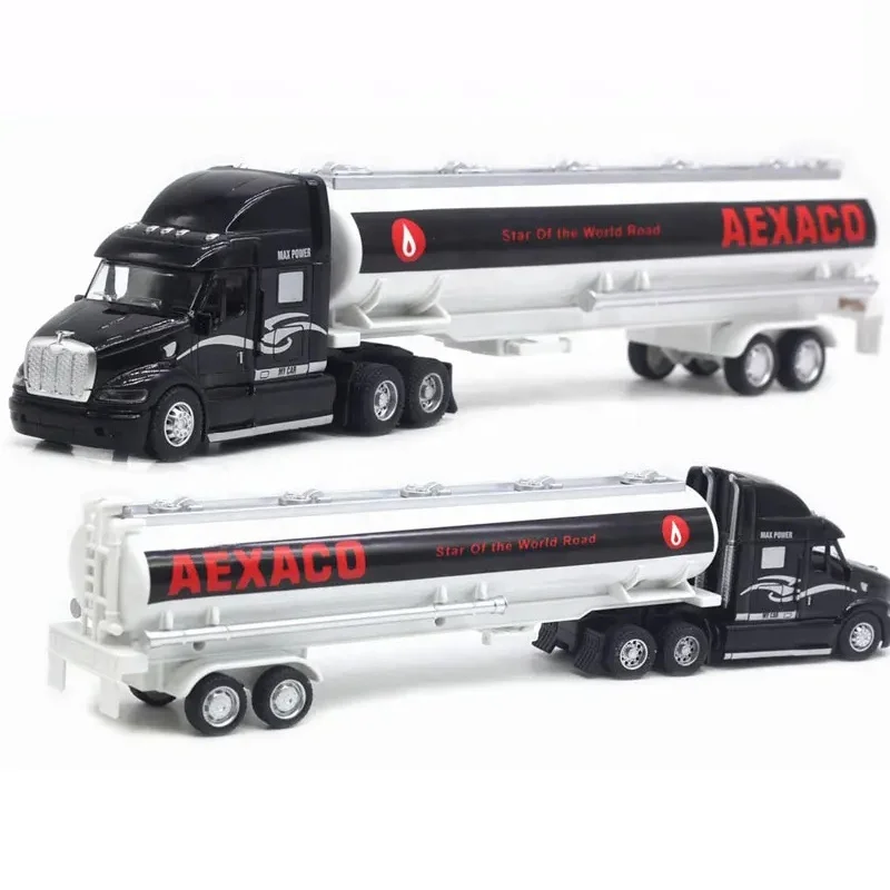 Samtoy игрушки для мальчиков 1:48 танк масла литый под давлением тянущийся автомобиль игрушечный металлический грузовик модель детей с подсветкой Музыки