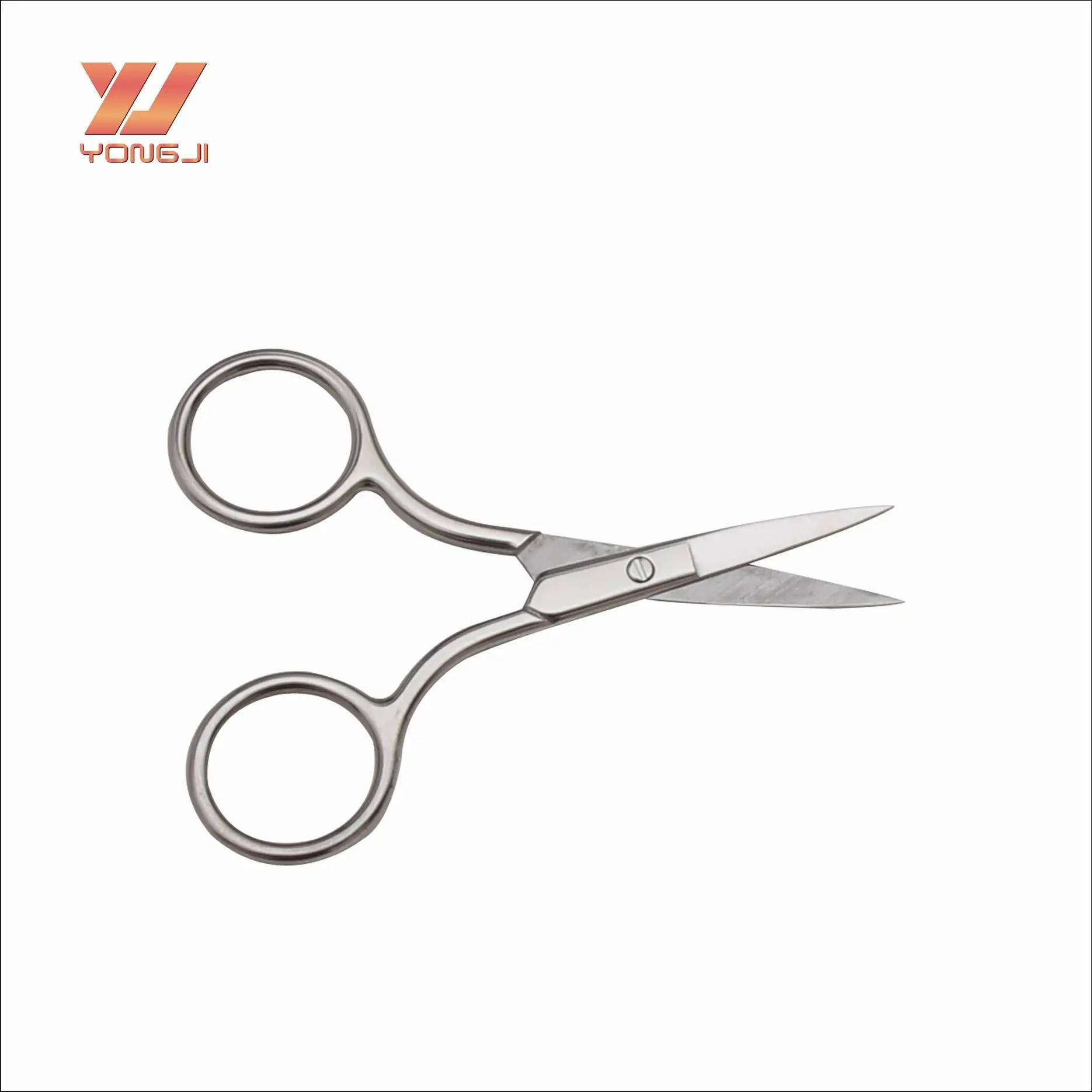 Chinese factory curved eyebrow scissors sharp eyebrow scissor beauty tool on sale