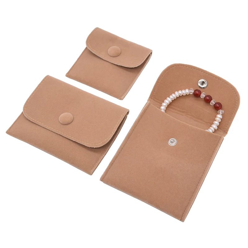 Custom Printed High Quality Suede Cotton Bracelet Jewelry Packaging Pouch