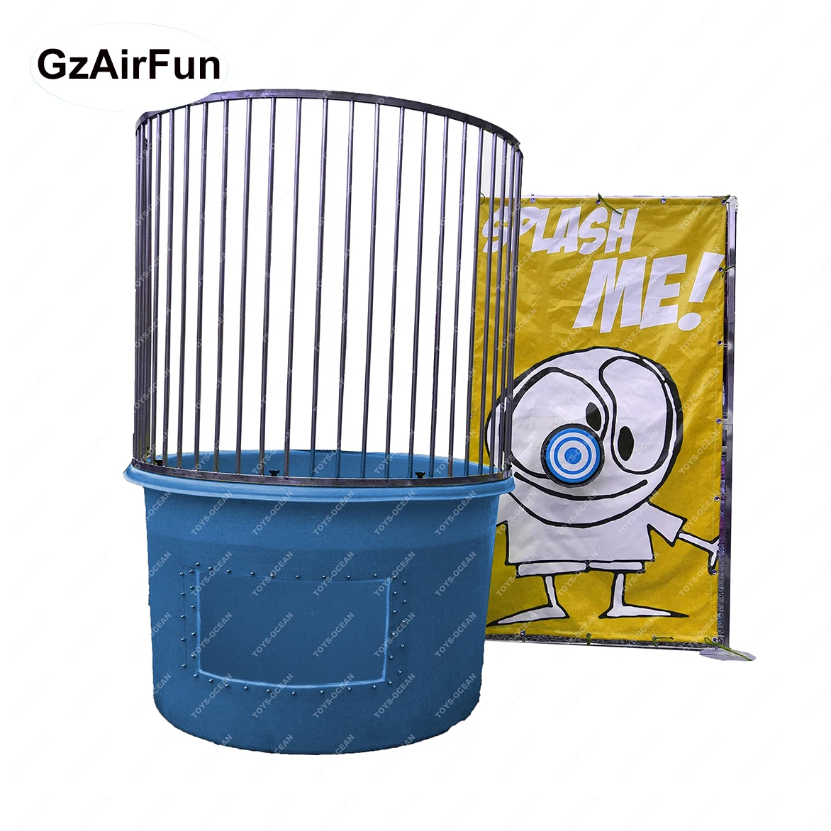 Фабричная дешевая Праздничная Карнавальная игра легкий безопасный dunker-машина dunking-стендовый надувной резервуар для воды