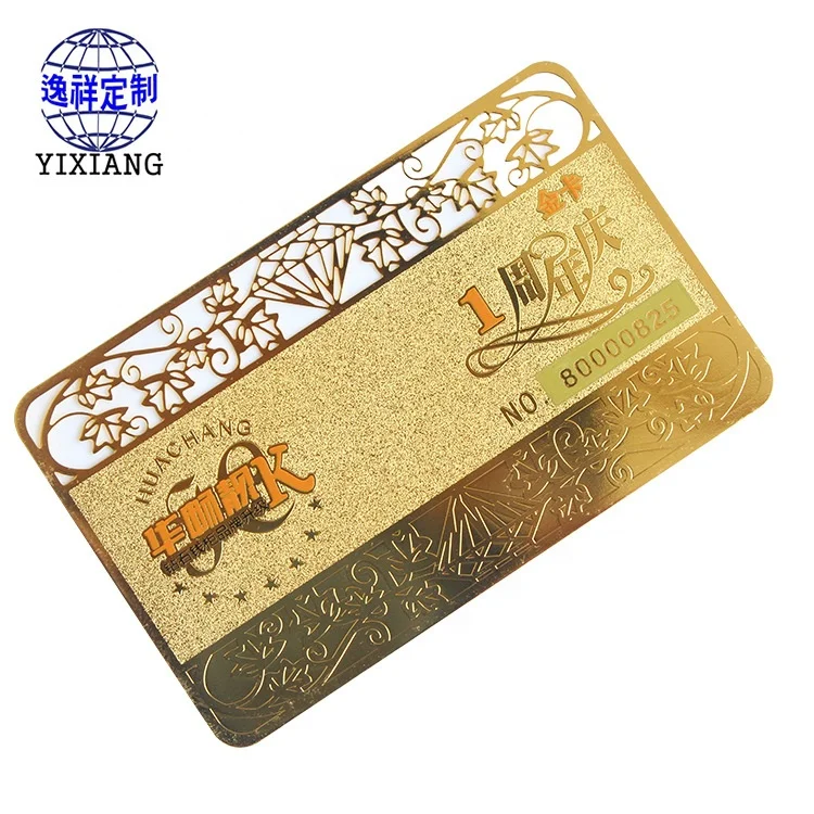 Custom professional stainless steel name credit card metal business cards