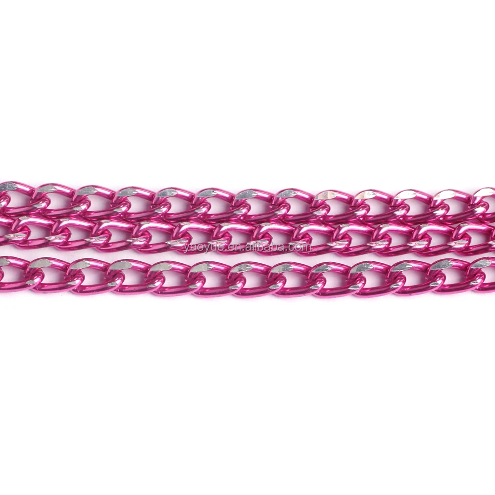 Алюминиевый черный розовый красный Снаряженная бензопила цепь мужские золотые цепи