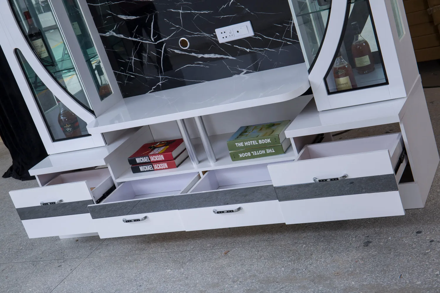 Factory Living room furniture simple tv stand wood wall  tv cabinet modern