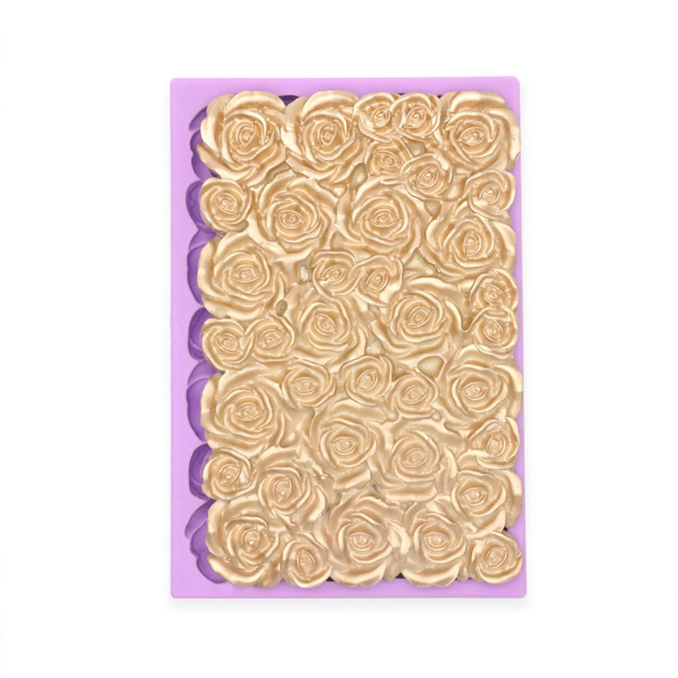 Hot Selling Four leaf Hydrangea Fondant  Rose Flower Shape Silicone Mold Cake Decorating Chocolate Baking Mold