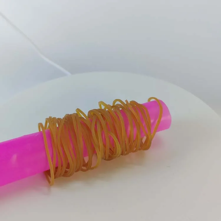 High Quality Best Selling custom Natural Yellow Elastic Rubber Bands