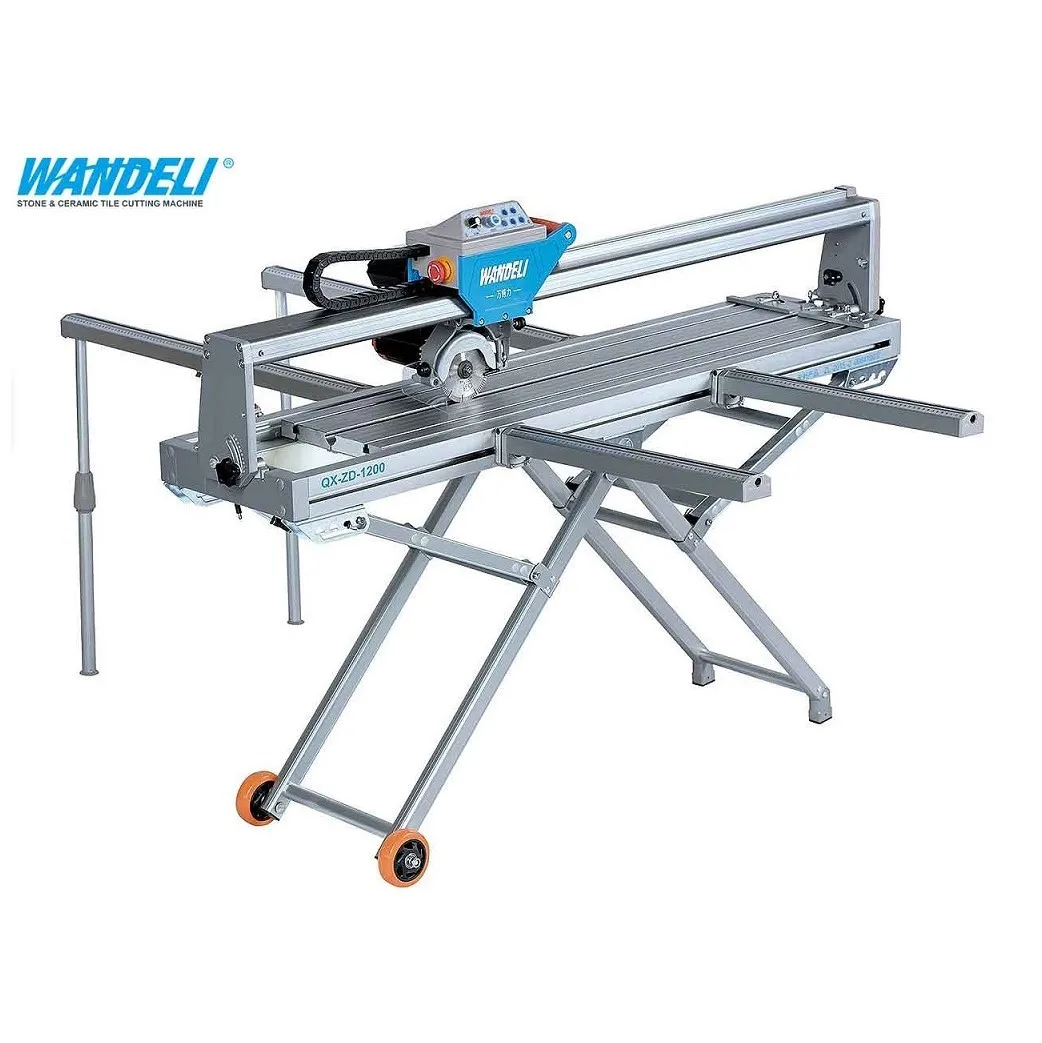 Marble Granite Tile Cutting Machine QX-1200, Portable Table Saw Wandeli Stone Granite Line Polishing Machine Granite Cnc 5 Axis